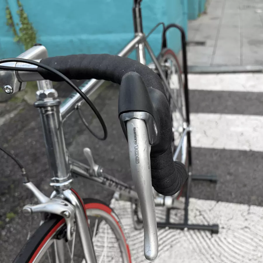 Razesa clásica cromada Shimano 105 2x7 | Sivila Bike