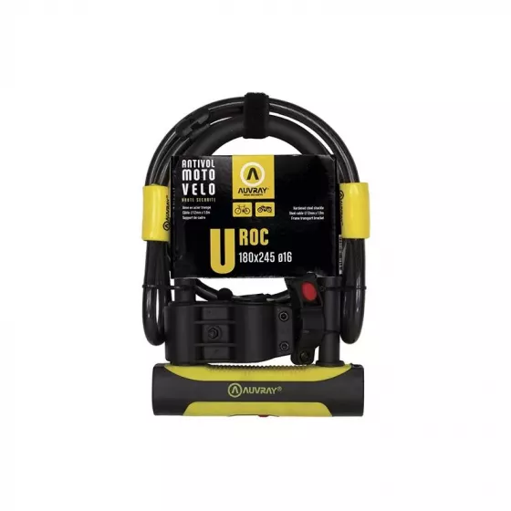 Candado U-Lock Auvray U ROC + cable