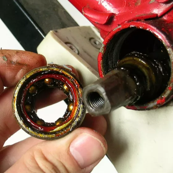 Engrase de eje  pedalier