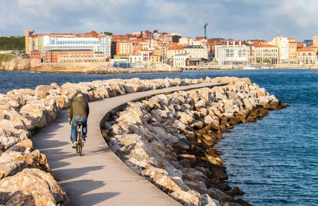 Mapa carril bici Gijón por Sivila Bike